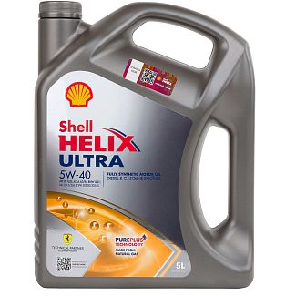 Масло моторное синтетическое 5л 5W-40 Helix Ultra SHELL