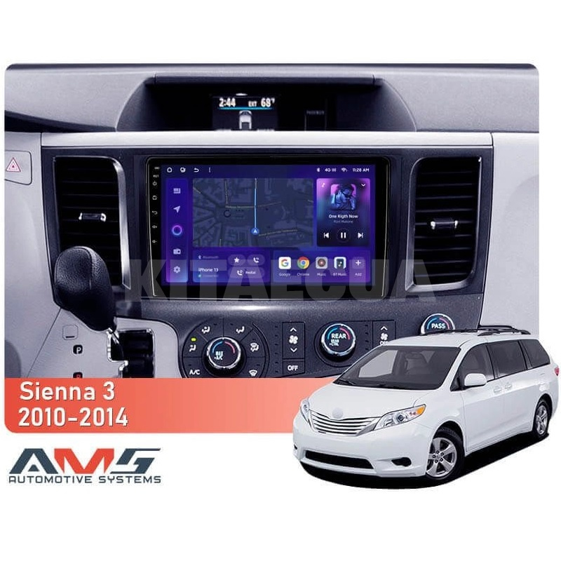 Штатная магнитола MOSS M3 4+32 ГБ 9" Toyota Sienna 3 XL30 2010-2014 AMS (50735) - 2