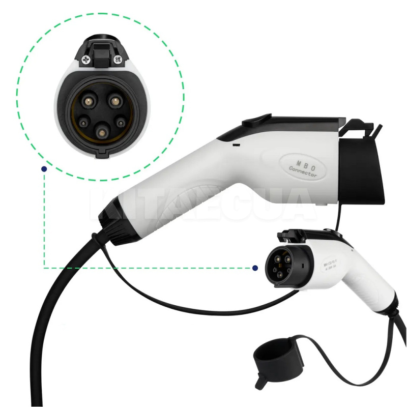 Зарядка для электромобиля Type 1 3.7 кВт 16А 1-фаза CLASSIC UACHARGER (CHC-CL120411-21-10)