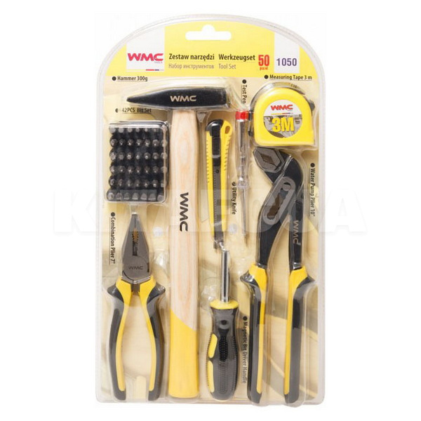 Набор инструментов 50 предметов WMC TOOLS (WT-1050)
