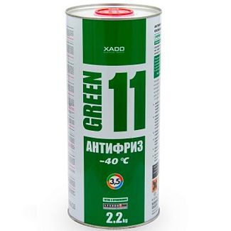 Антифриз зеленый 2.2кг G11 -40ºС XADO