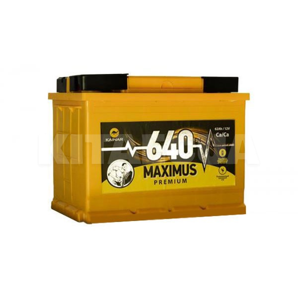 Аккумулятор автомобильный 62Ач 640А "+" слева MAXIMUS (562 76 02)