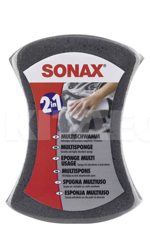 Губка для мойки авто двусторонняя Sonax (428000)