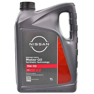 Масло моторне синтетичне 5л 5W-30 SYNTHETIC Technology NISSAN