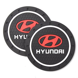 Коврики антискользящие в подстаканник 7 см Hyundai (2шт.) 