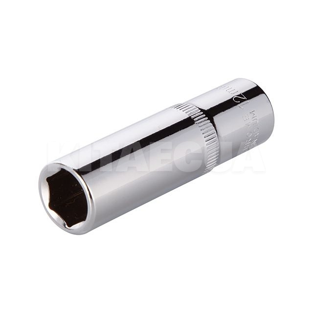 Головка торцева 6-гранна подовжена 12 мм 3/8" Cr-V Intertool (ET-0422)