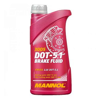 Гальмівна рідина 0.5 Brake Fluid DOT 5.1 Mannol