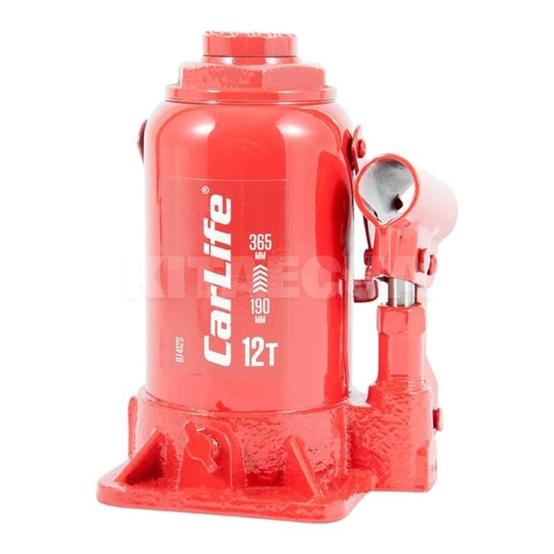 Домкрат гідравлічний пляшковий 12т (190мм-365мм) CARLIFE (BJ412S) - 2