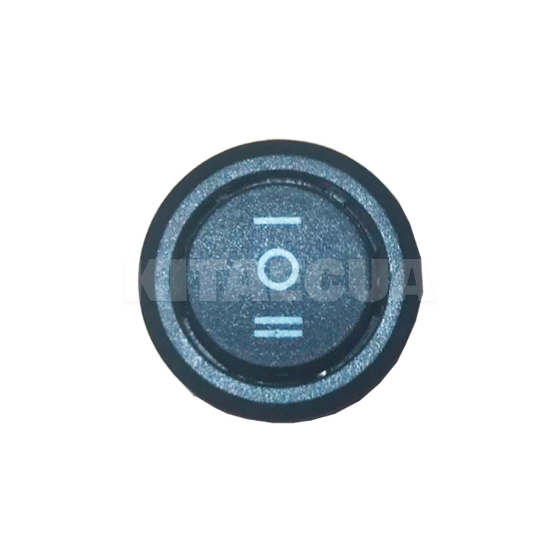 Кнопка врезная в планку 3 контактная чёрная (28000260)