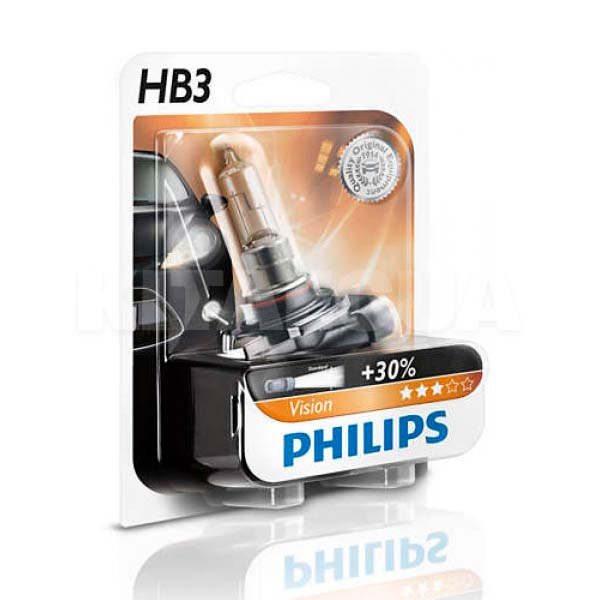 Галогенная лампа HB3 65W 12V Vision +30% PHILIPS (9005PRB1-PHILIPS)