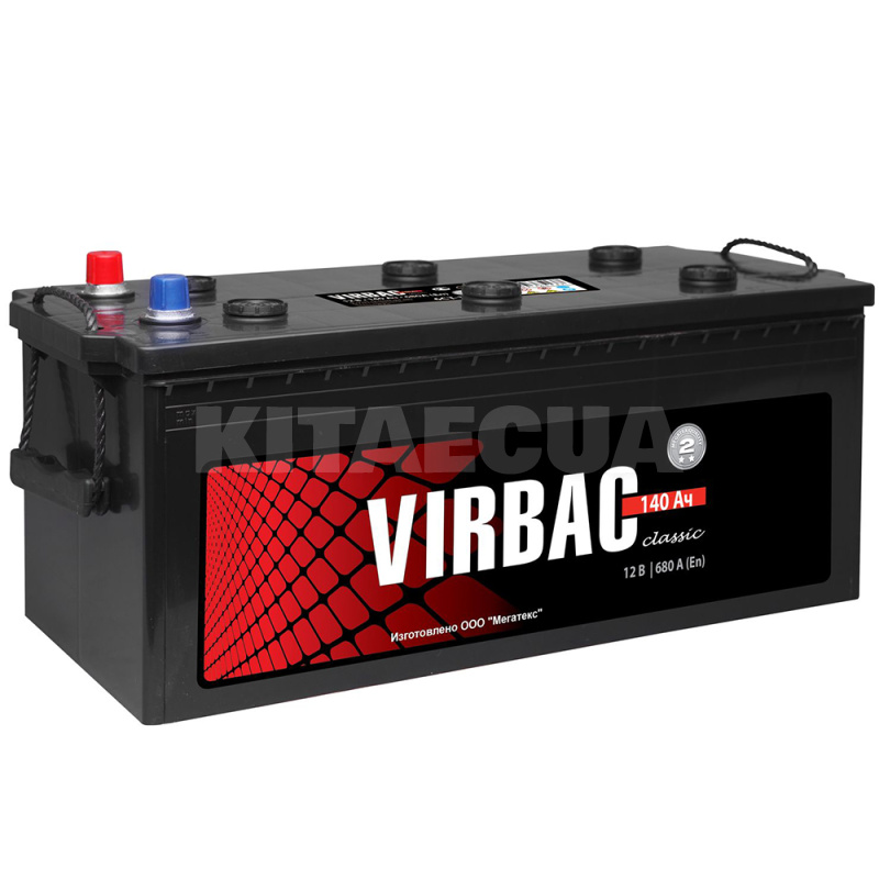 Аккумулятор автомобильный 140Ач 680А "+" слева VIRBAC (6СТ-140-А3-Virbac-cl)