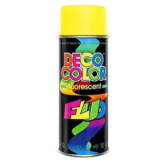 Краска флуоресцентная 400мл желтая DecoColor