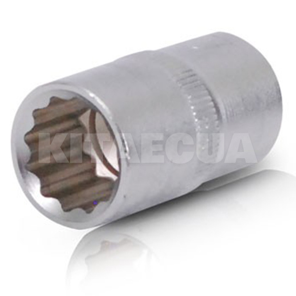 Головка торцевая 12-гранная 15 мм 1/2" 38 мм Intertool (ET-0215)