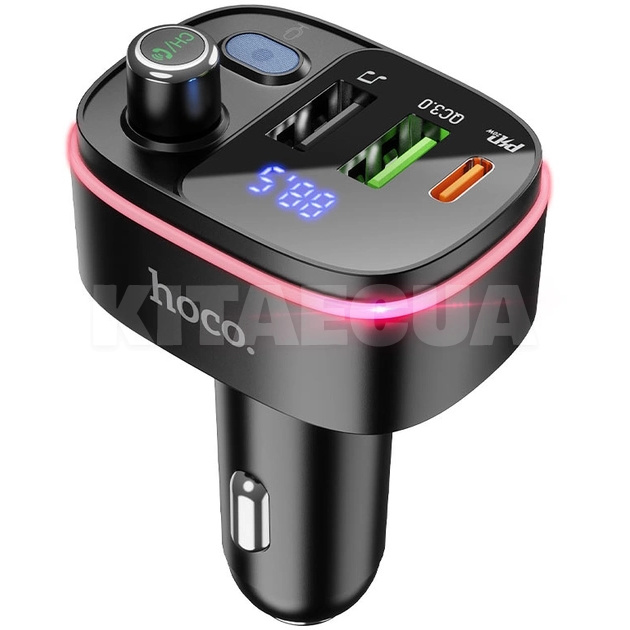 ФМ модулятор E62 Fast PD20W+QC3.0 Bluetooth 5.0 (дистанция~10м) HOCO (10375) - 4