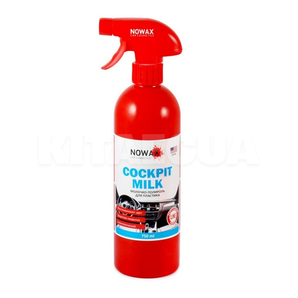 Поліроль-молочко для пластику 750мл Cockpit Milk NOWAX (NX75003)