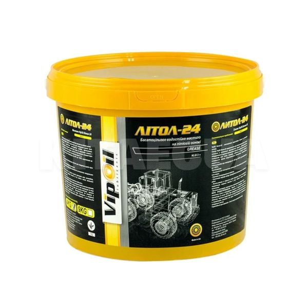 Смазка литиевая 4кг литол-24 VipOil (0162876)