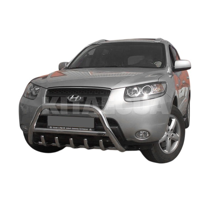 Кенгурятник WT003 Hyundai Santa Fe 2 2006-2012 нержавеющая сталь CAN (dug768582) - 2