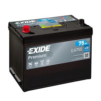 Автомобільний акумулятор Premium 75Ач 630А "+" ліворуч EXIDE