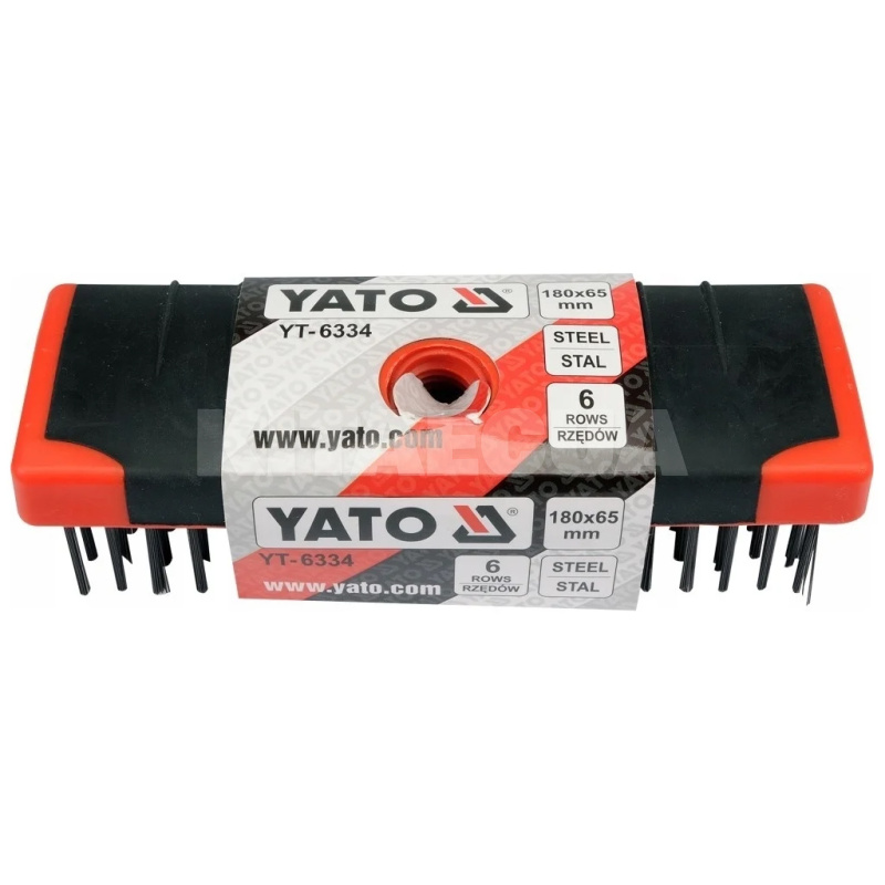 Щітка з металу 6-рядна сталева YATO (YT-6334) - 2