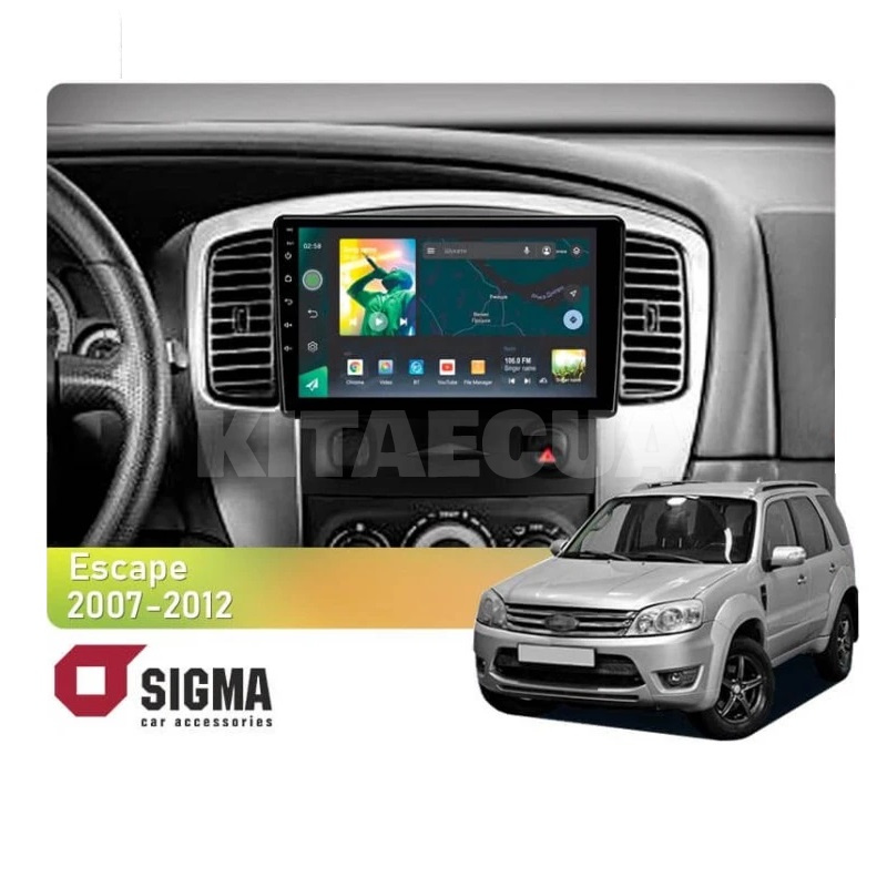 Штатная магнитола X9232 2+32 Gb 9" Ford Escape 1 2007-2012 (L1) SIGMA4car (33283)