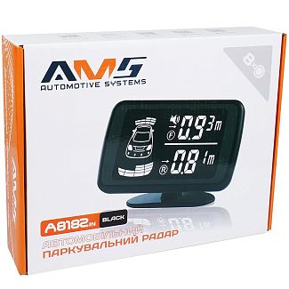Парктроник A8182 черный на 8 датчиков 18 мм AMS
