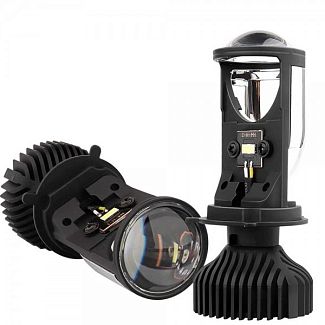 BI LED линзы в фары Y9D H4 mini 20/35W 6000K HeadLight