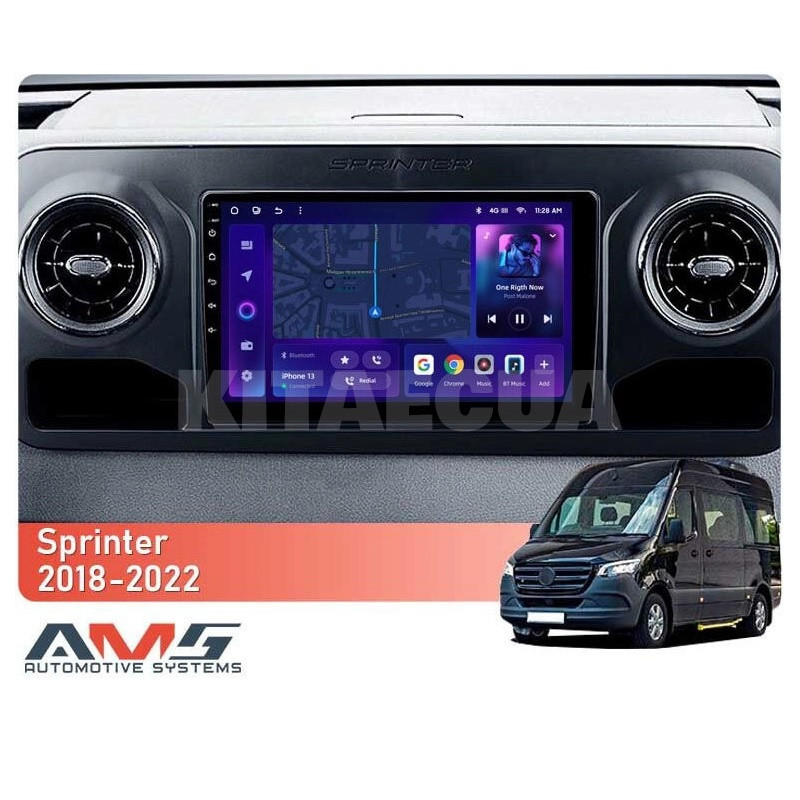 Штатна магнітола MOSS M3 4+32 ГБ 10" Mercedes-Benz Sprinter 2018-2022 (F1) AMS (50836) - 2