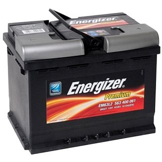 Автомобільний акумулятор Premium 63Ач 610А "+" справа Energizer