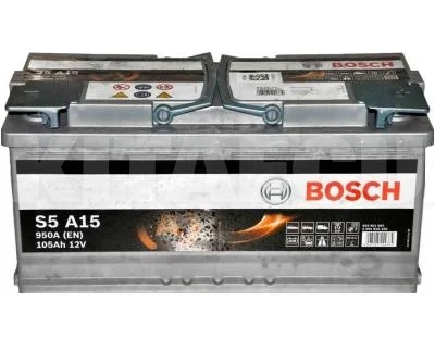 Аккумулятор автомобильный 105Ач 950А "+" справа BOSCH (0092S5A150)