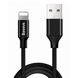 Кабель USB Lightning 1.8м чорний BASEUS