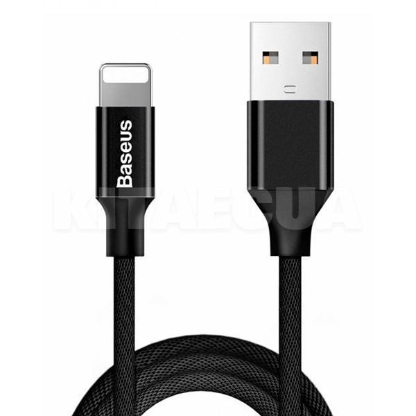 Кабель USB Lightning 1.8м чорний BASEUS (CALYW-A01)