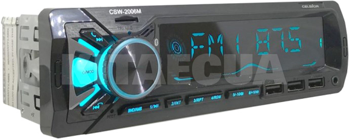 Автомагнитола 1DIN LCD дисплей стационарная панель с изменяемой подсветкой Celsior (CSW-2006M)