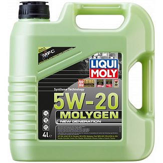 Масло моторное синтетическое 4л 5W-20 Molygen New Generation LIQUI MOLY