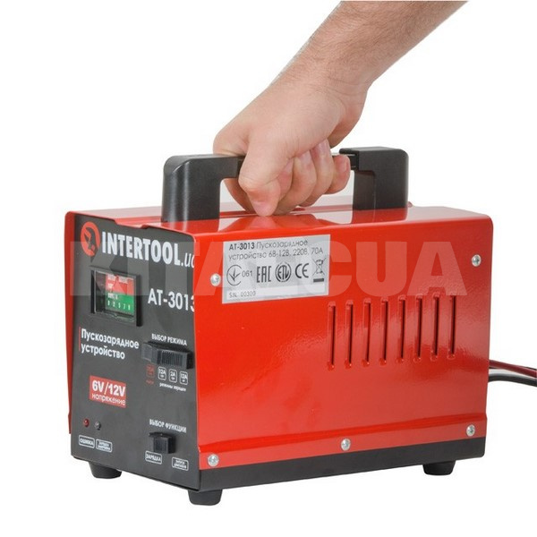 Пуско-зарядний пристрій 6В/12В 70А 90Ач трансформаторне Intertool (AT-3013) - 6