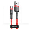 Кабель USB microUSB Cafule 2.4А 1м червоний BASEUS (CAMKLF-B09)