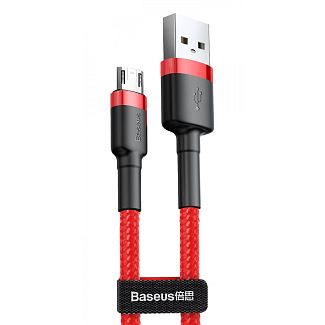 Кабель USB microUSB Cafule 2.4А 1м червоний BASEUS