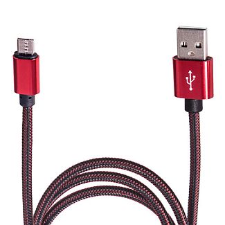 Кабель USB - microUSB красный PULSO