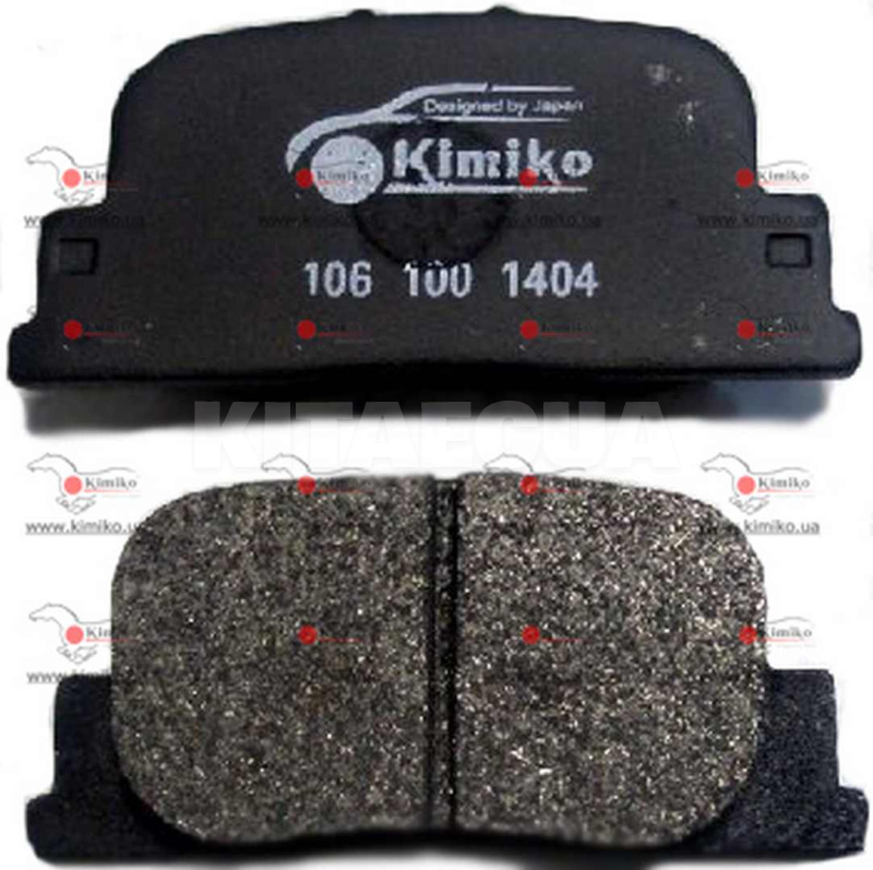 Колодки тормозные задние KIMIKO на Geely GC5 (1064002558)