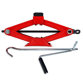 Домкрат механічний ромбоподібний до 1.5т (105-350мм) з металевою ручкою MAXION