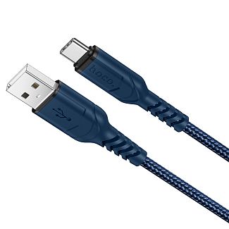 Кабель USB - Type-C 3A X59 1м синий HOCO