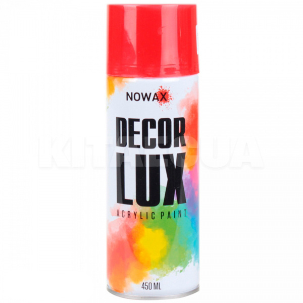 Фарба червона 450мл акрилова Decor Lux NOWAX (NX48022)