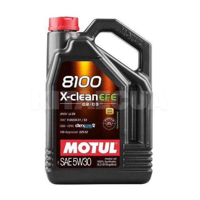 Моторна олія синтетична 5л 5W-30 8100 X-CLEAN EFE MOTUL (109471)