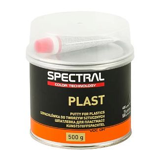 Шпаклевка с отвердителем 0.5кг по гибкому пластику PLAST (BP) Spectral