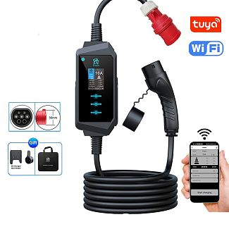 Зарядка для электромобиля 11 кВт 16A 3-фазы Type 2 (европейское авто) Wi-Fi EVSOW