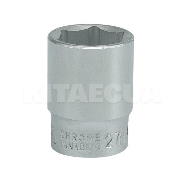 Головка торцева 6-гранна 27 мм 3/4" 50 мм YATO (YT-1308)