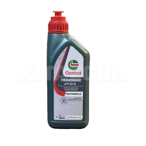 Масло трансмиссионное синтетическое 1л (в ГУР) ATF Transmax Dex III Multivehicle CASTROL (EB-TRAD3M-12X1L-CAST) - 2