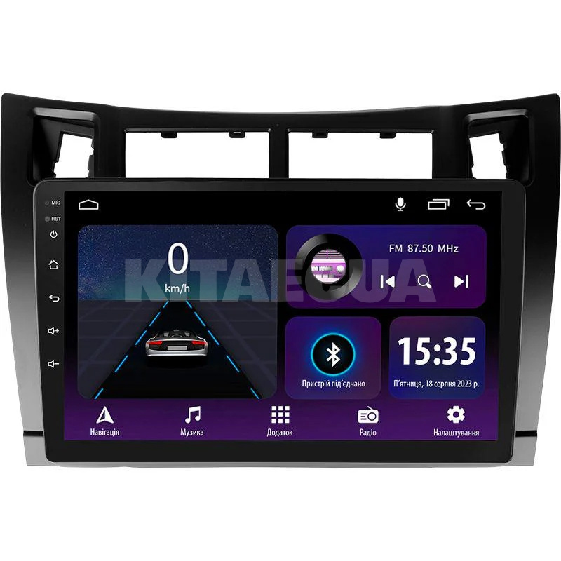 Штатна магнітола E9232 2+32 Gb 9" Toyota Yaris XP90 2005-2012 SIGMA4car (42226)