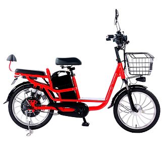 Велоскутер аккумуляторный BKS-500 60 км 500 Вт красный + аккумулятор 60В 20Ач FORTE