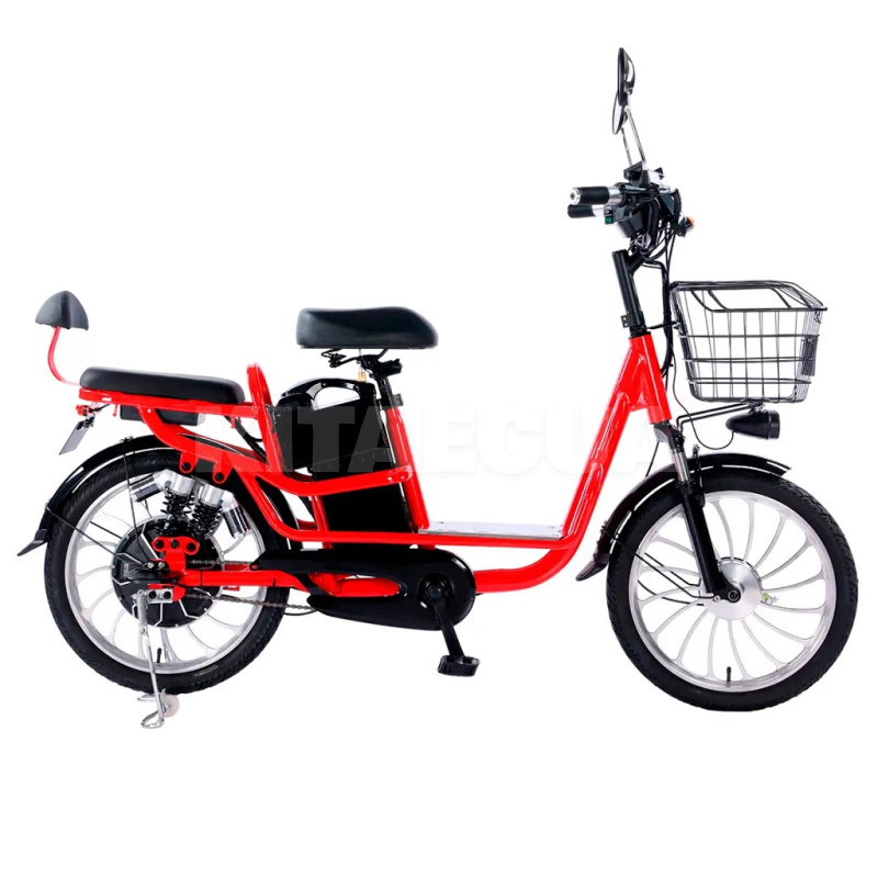 Велоскутер аккумуляторный BKS-500 60 км 500 Вт красный + аккумулятор 60В 20Ач FORTE (145164)