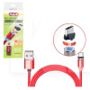 Кабель магнитный USB - microUSB 2.4А 1м красный PULSO (MC-2301M RD)